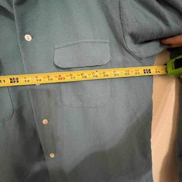 Levi's Vintage Clothing STYLED BY LEVI's SHIRT Size L Blue Wool - Picture 8 of 8